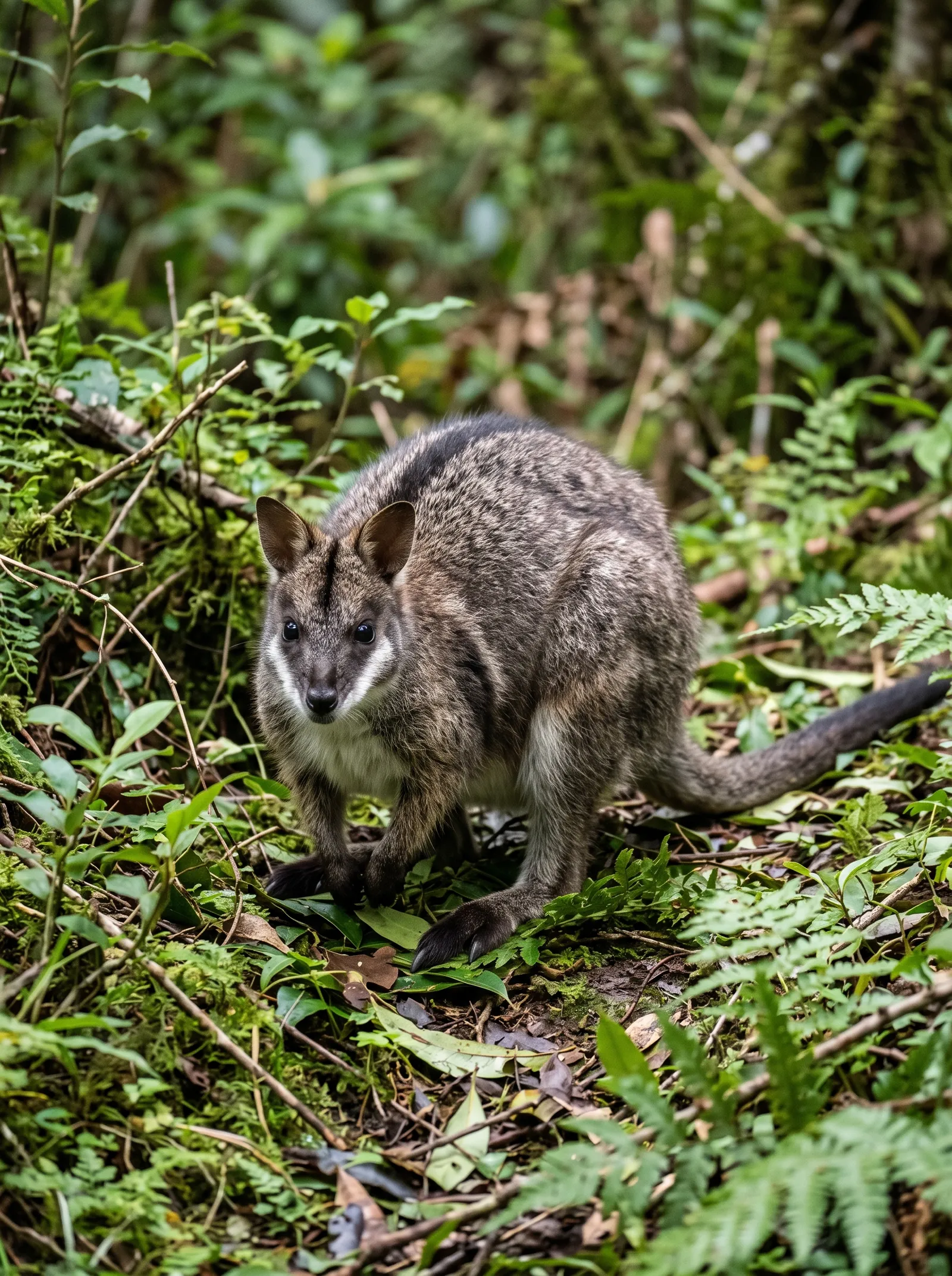 Parmawallaby aus der Nähe