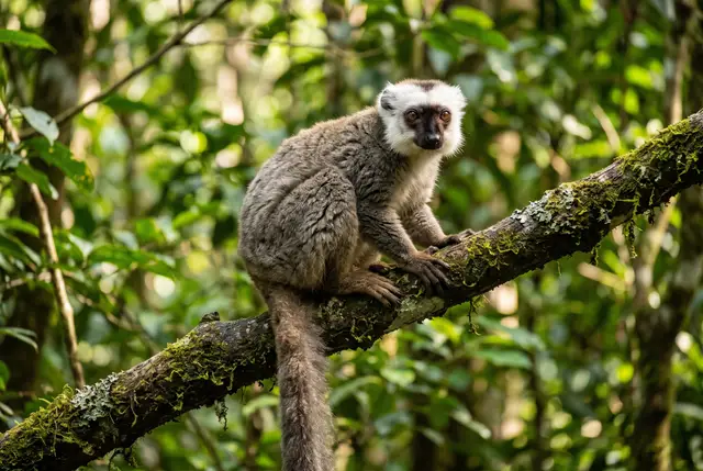 White-fronted brown lemur