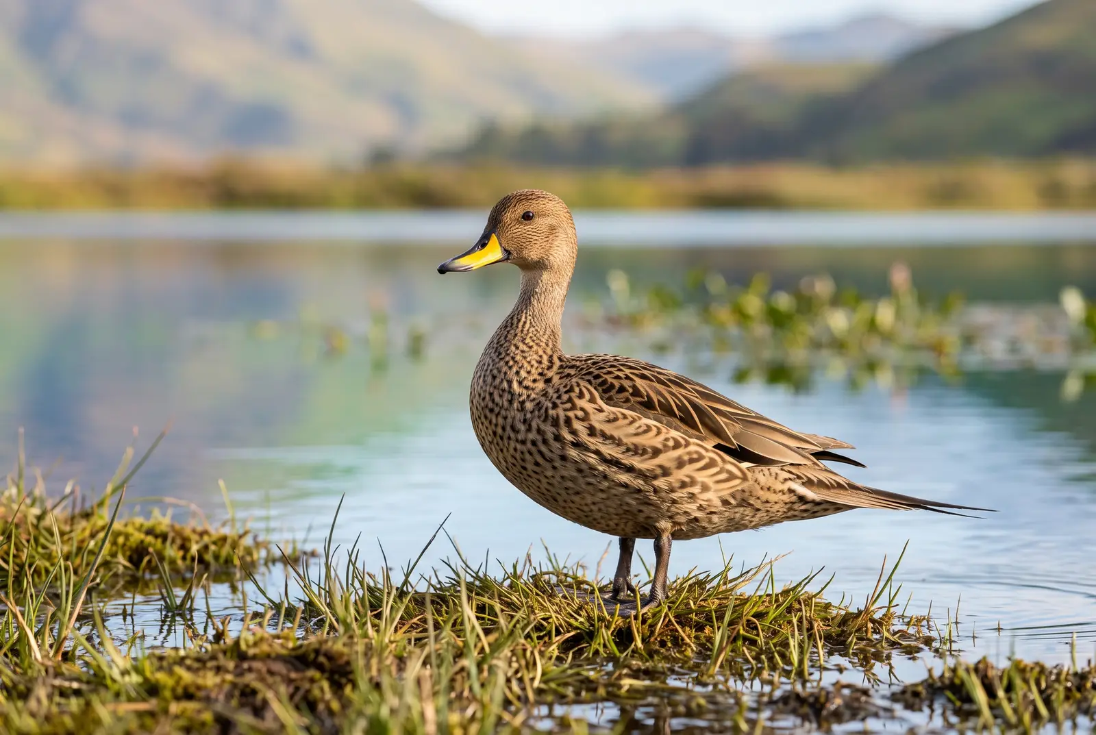 Yellow-billed pintail at ZOO Sedlec
